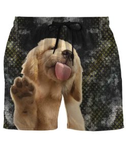 Gearhumans 3D Sweety Labrador Retriever Puppy Custom Beach Shorts Swim Trunks GL08061 Men Shorts Men Shorts S 
