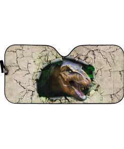 gearhumans 3D T Rex Custom Car Auto Sunshade GL12051 Auto Sunshade 57''x27.5'' 
