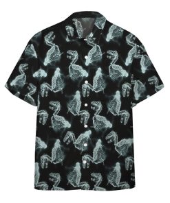 Gearhumans 3D T Rex X Ray Custom Hawaii Shirt GO17052121 Hawai Shirt Short Sleeve Shirt S 