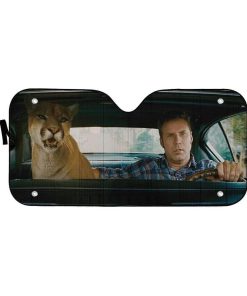 gearhumans 3D Talladega Nights Cougar Custom Car Auto Sunshade GS27077 Auto Sunshade 57''x27.5'' 