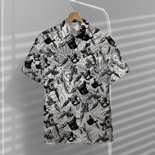 Gearhumans 3D Tattoo Machine Hawaii Shirt ZZ09041 Hawai Shirt