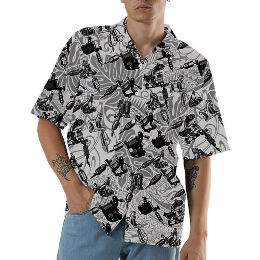 Gearhumans 3D Tattoo Machine Hawaii Shirt ZZ09041 Hawai Shirt