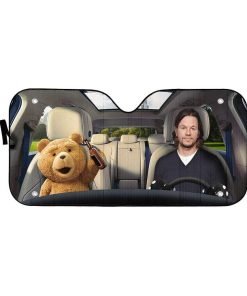gearhumans 3D Ted Custom Car Auto Sunshade GL040823 Auto Sunshade 57''x27.5'' 