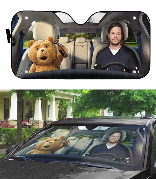 gearhumans 3D Ted Custom Car Auto Sunshade GL040823 Auto Sunshade