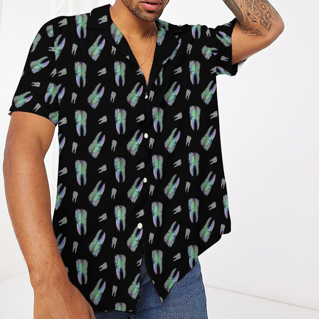 Gearhumans 3D Teeth Hawaii Shirt 3 Gearhumans 3D Teeth Hawaii Shirt ZK21052105 Hawai Shirt