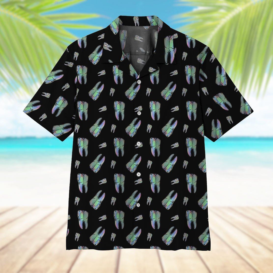 Gearhumans 3D Teeth Hawaii Shirt 5 Gearhumans 3D Teeth Hawaii Shirt ZK21052105 Hawai Shirt