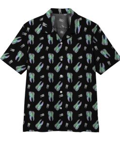 Gearhumans 3D Teeth Hawaii Shirt ZK21052105 Hawai Shirt Short Sleeve Shirt S 
