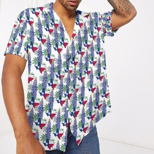 Gearhumans 3D Texas Bluebonnet Hawaii Shirt ZB180311 Hawai Shirt
