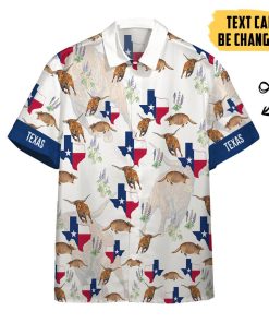 Gearhumans 3D Texas Proud Custom Text Short Sleeve Shirts GS2705219 Hawai Shirt Short Sleeve Shirt S
