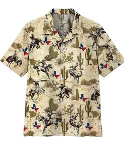 Gearhumans 3D Texas Rodeo Hawaii Shirt ZK1005217 Hawai Shirt Short Sleeve Shirt S 