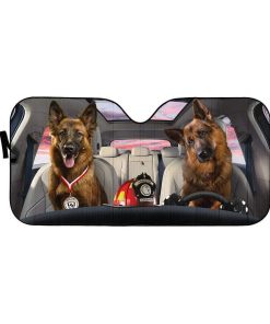 gearhumans 3D the Becgie Medal Custom Car Auto Sunshade GL19055 Auto Sunshade 57''x27.5'' 