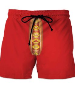Gearhumans 3D The Coney Islands And Hot Dog Beach Shorts Swim Trunks GV03065 Men Shorts Men Shorts S 