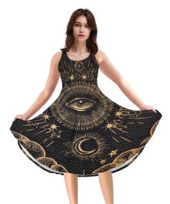 Gearhumans 3D The Eye Of Tarot Custom Women Dress GS30062119 Women Dress Women Dress XS 