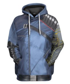 Gearhumans 3D The Falcon And The Winter Soldier Bucky Barnes Custom Tshirt Hoodie Apparel GW26041 3D Apparel Hoodie S 