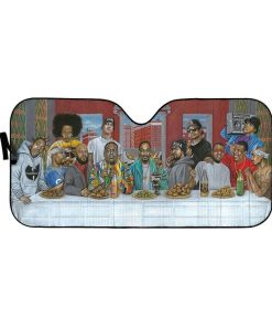 gearhumans 3D The Last Supper Rapper Legends Custom Car Auto Sunshade GL160714 Auto Sunshade 57''x27.5'' 