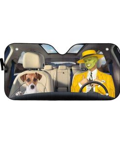 gearhumans 3D The Mask Custom Car Auto Sunshade GL290713 Auto Sunshade 57''x27.5'' 