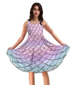 Gearhumans 3D The Miracle Of The Mermaid Dance Custom Women Dress GO17062115 Women Dress Women Dress XS 