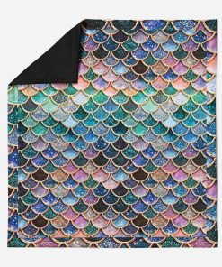 Gearhumans 3D The Most Blue Sparkle Mermaid Tail In The Ocean Custom Quilt GO16062111 Quilt Quilt Twins 