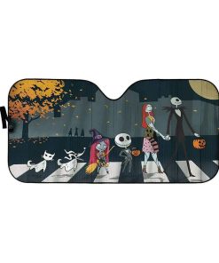 gearhumans 3D The Nightmare Before Christmas Custom Car Auto Sunshade GW05088 Auto Sunshade 57''x27.5'' 