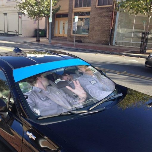 gearhumans 3D The Office Branch War Custom Car Auto Sunshade GN18074 Auto Sunshade