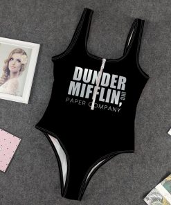 Gearhumans 3D The Office Dunder Mifflin Custom One Piece Swimsuit GW1405214 One-piece Swimsuit One-piece Swimsuit S 