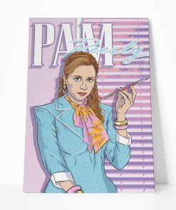 Gearhumans 3D The Office Pam Beesly Vice Custom Canvas GW04052 Canvas 1 Piece Non Frame M