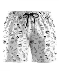 Gearhumans 3D The Office Pattern Custom Beach Shorts Swim Trunk GW24079 Men Shorts Men Shorts S