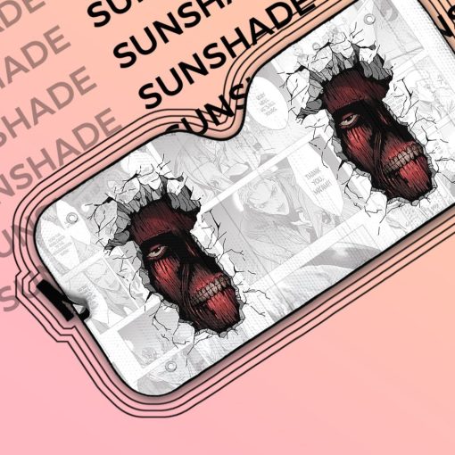 Gearhumans 3D The Wall Titan Auto Sun Shade ZK0605211 Auto Sunshade