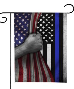 Gearhumans 3D Thin Blue Line American Custom Flag GW2005216 House Flag House Flag S 