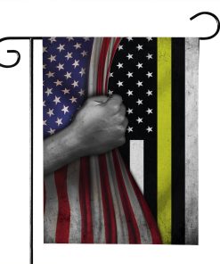 Gearhumans 3D Thin Yellow Line American Custom Flag GW20052110 House Flag House Flag S 