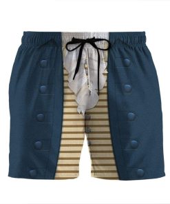 Gearhumans 3D Thomas Jefferson Custom Beach Shorts Swim Trunks GV100729 Men Shorts Men Shorts S