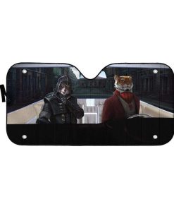gearhumans 3D Tiger Assassin Custom Car Auto Sunshade GL07073 Auto Sunshade 57''x27.5'' 