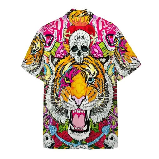 Gearhumans 3D Tigers Tropical Hawaii Shirt ZC13048 Hawai Shirt