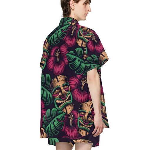 Gearhumans 3D Tiki Mask Hawaii Shirt GS04052112 Hawai Shirt
