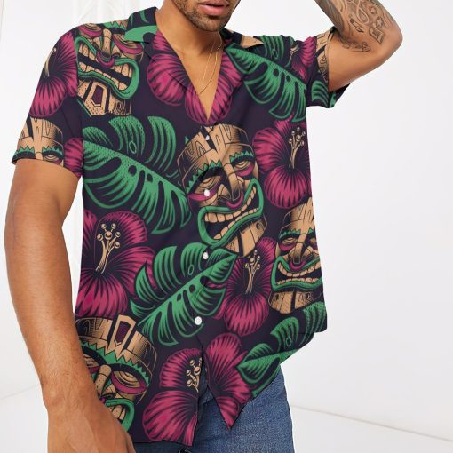 Gearhumans 3D Tiki Mask Hawaii Shirt GS04052112 Hawai Shirt