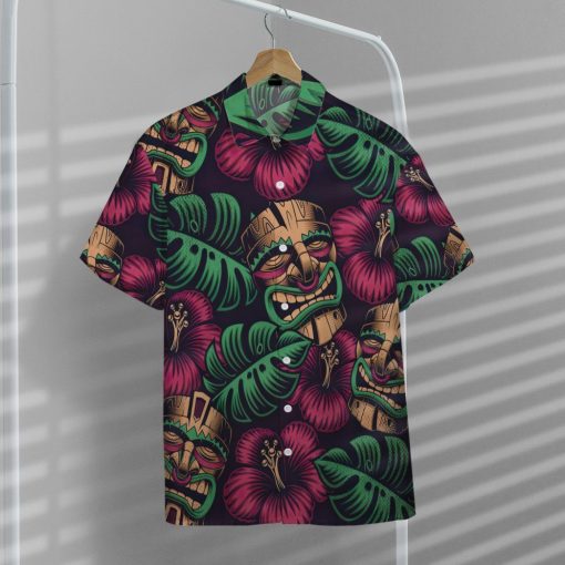 Gearhumans 3D Tiki Mask Hawaii Shirt GS04052112 Hawai Shirt
