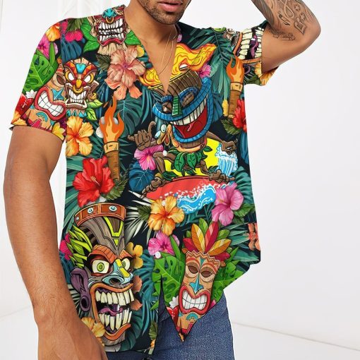 Gearhumans 3D Tiki Tiki Awesome Hawaii Shirt ZK12044 Hawai Shirt