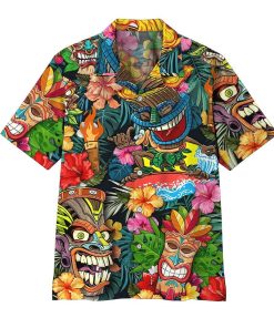 Gearhumans 3D Tiki Tiki Awesome Hawaii Shirt ZK12044 Hawai Shirt Hawaii Shirt S 