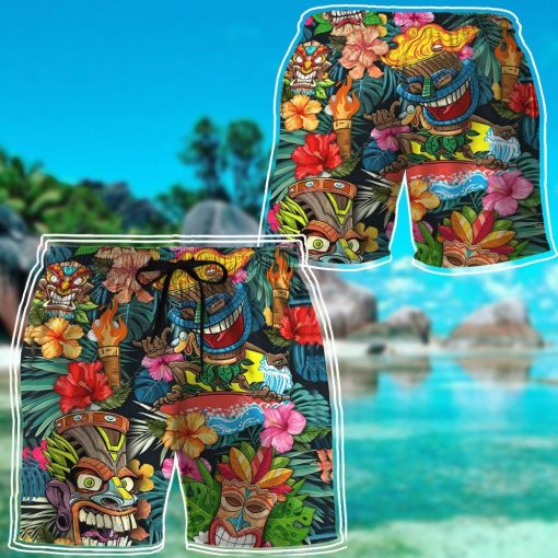 Gearhumans 3D Tiki Tiki Awesome Shorts ZK26052112 Men Shorts