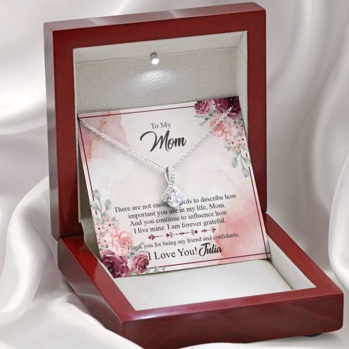 Gearhumans 3D To Mom Happy Mothers Day Alluring Beauty Necklace GS2204211 ShineOn Fulfillment
