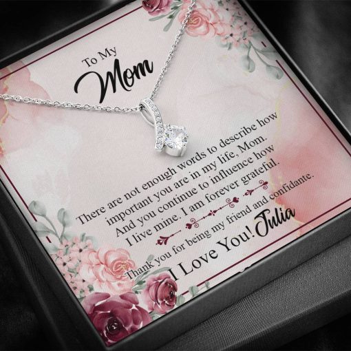 Gearhumans 3D To Mom Happy Mothers Day Alluring Beauty Necklace GS2204211 ShineOn Fulfillment
