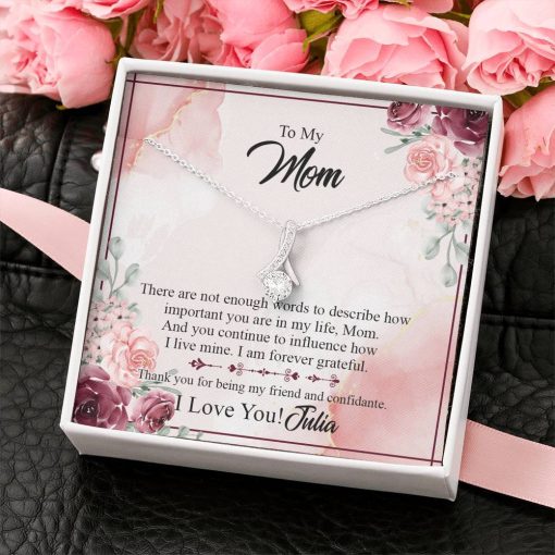 Gearhumans 3D To Mom Happy Mothers Day Alluring Beauty Necklace GS2204211 ShineOn Fulfillment