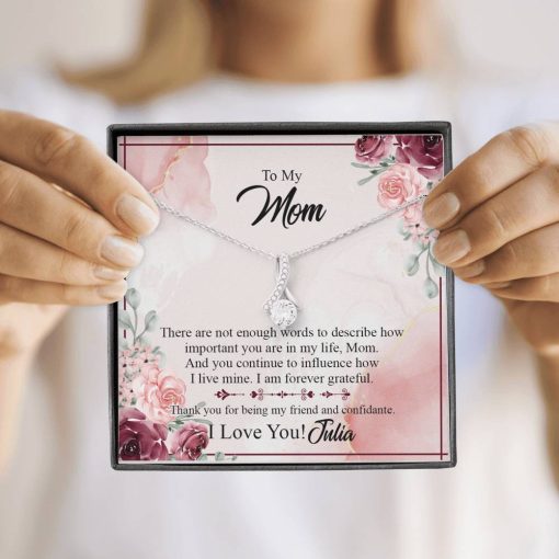Gearhumans 3D To Mom Happy Mothers Day Alluring Beauty Necklace GS2204211 ShineOn Fulfillment