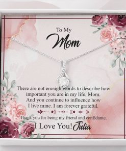 Gearhumans 3D To Mom Happy Mothers Day Alluring Beauty Necklace GS2204211 ShineOn Fulfillment Standard Box