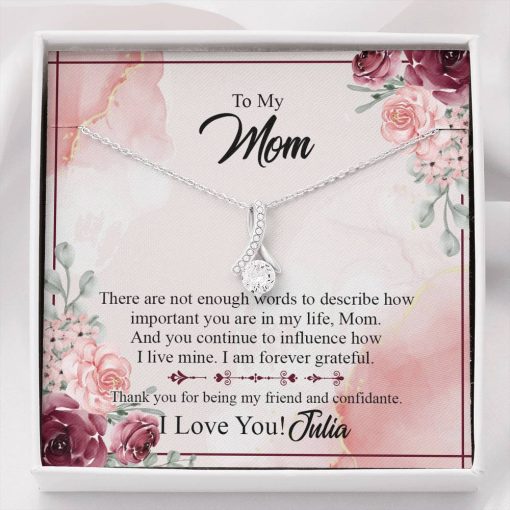 Gearhumans 3D To Mom Happy Mothers Day Alluring Beauty Necklace GS2204211 ShineOn Fulfillment Standard Box