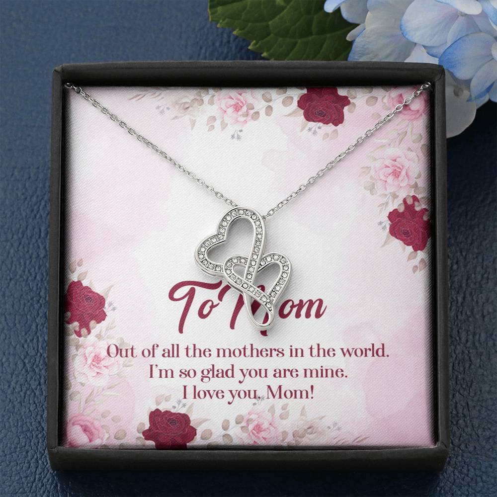Gearhumans 3D To Mom Mothers Day Gift Double Heart Necklace 5 Gearhumans 3D To Mom Mothers Day Gift Double Heart Necklace GS2604212 ShineOn Fulfillment
