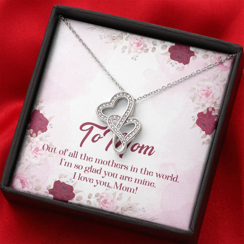 Gearhumans 3D To Mom Mothers Day Gift Double Heart Necklace 7 Gearhumans 3D To Mom Mothers Day Gift Double Heart Necklace GS2604212 ShineOn Fulfillment