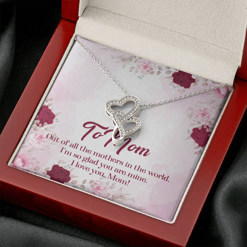 Gearhumans 3D To Mom Mothers Day Gift Double Heart Necklace 11 Gearhumans 3D To Mom Mothers Day Gift Double Heart Necklace GS2604212 ShineOn Fulfillment