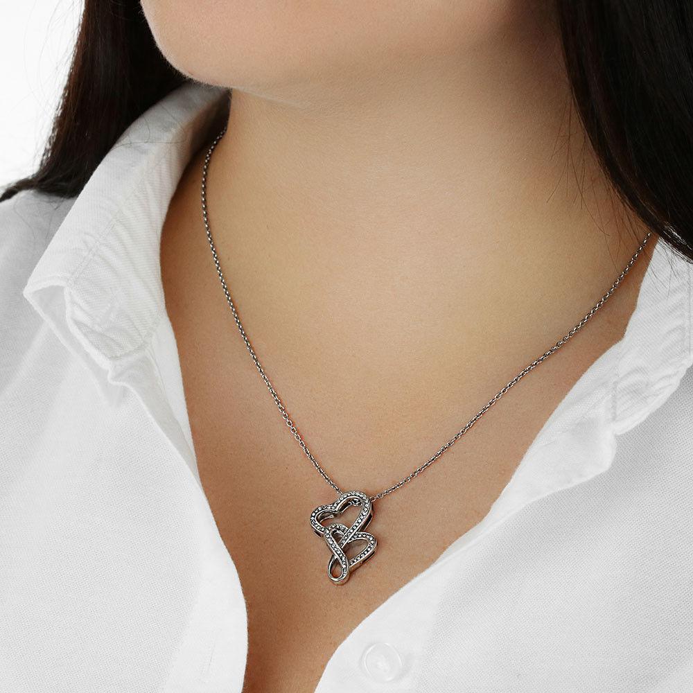 Gearhumans 3D To Mom Mothers Day Gift Double Heart Necklace 8 Gearhumans 3D To Mom Mothers Day Gift Double Heart Necklace GS2604212 ShineOn Fulfillment