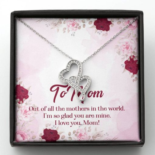 Gearhumans 3D To Mom Mothers Day Gift Double Heart Necklace 12 Gearhumans 3D To Mom Mothers Day Gift Double Heart Necklace GS2604212 ShineOn Fulfillment Standard Box